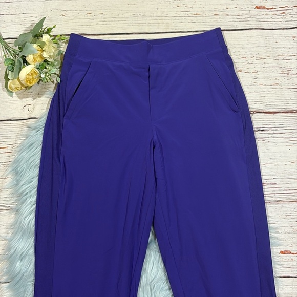 Athleta TALL Brooklyn Lined Pant Stretchy Pull On Slim Tapered Purple - Picture 6 of 10